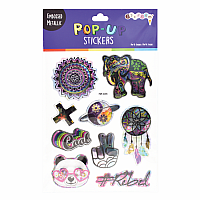 Psychedelic Pop-Up Stickers