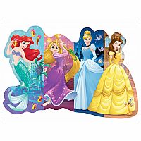 24 pc Pretty Princesses Shaped Floor Puzzle