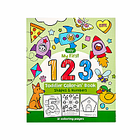 123 Color In Shapes And Numbers My First