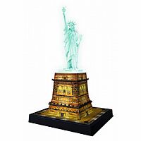 Statue of Liberty at night 108pc 3D Puzzle