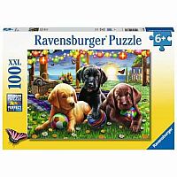 100 pc Puppy Picnic Puzzle