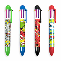 Comic Attack 6 click multicolored pen