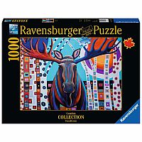 1000 pc Winter Moose Puzzle
