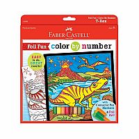 Color by Number T-Rex Foil Fun