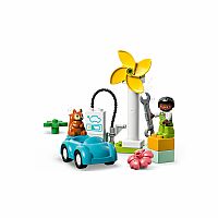 LEGO® DUPLO® Town Wind Turbine and Electric Car
