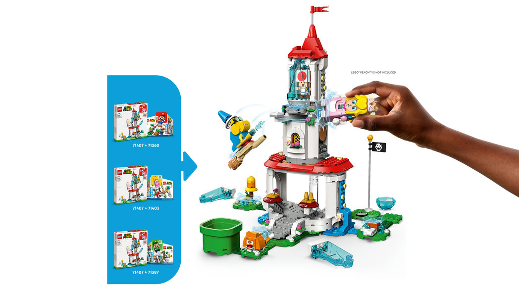 LEGO Super Mario Cat Peach Suit and Frozen Tower Expansion Set 71407  6379544 - Best Buy