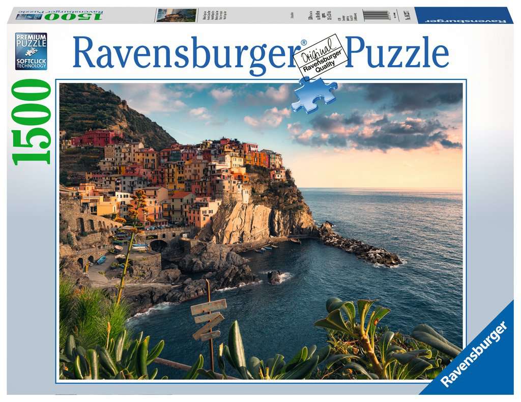 Druif Lunch winkel 1500 pc Cinque Terre viewpoint Puzzle - Fun Stuff Toys