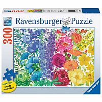 300 pc Floral Rainbow Puzzle