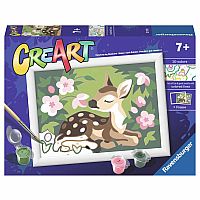 CreArt Painting by Numbers Floral Fawn