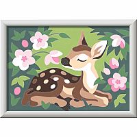 CreArt Painting by Numbers Floral Fawn