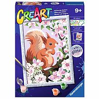 CreArt Painting by Numbers Spring Squirrel