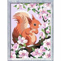 CreArt Painting by Numbers Spring Squirrel