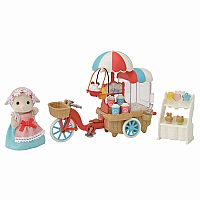 Calico Critters Popcorn Delivery Trike 