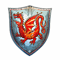 Shield Amber Dragon Knight