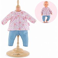 Corolle 17" Flowered Blouse and Pants