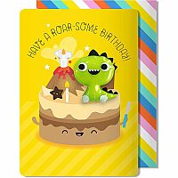 Dinosaur Jelly Magnet Cake Card