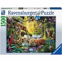 1500 pc Tranquil Tigers Puzzle