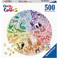 500 pc Animals Circle of Color Puzzle