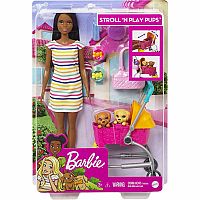 Stroll 'N Play Pups Barbie®  Brunette Playset