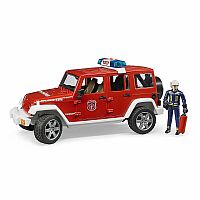 Jeep Rubicon Fire Rescue with Fireman Vehicle