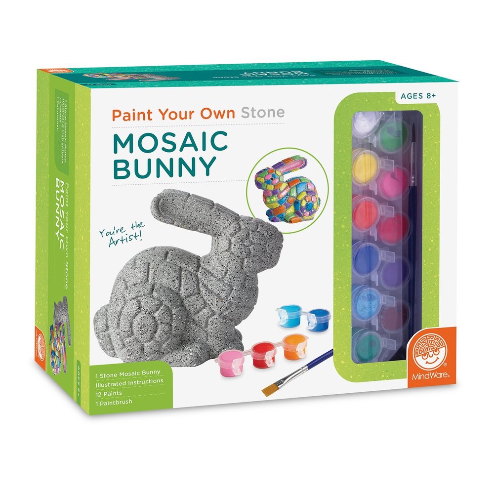 MindWare Paint Your Own Stone Mosaic Bunny 