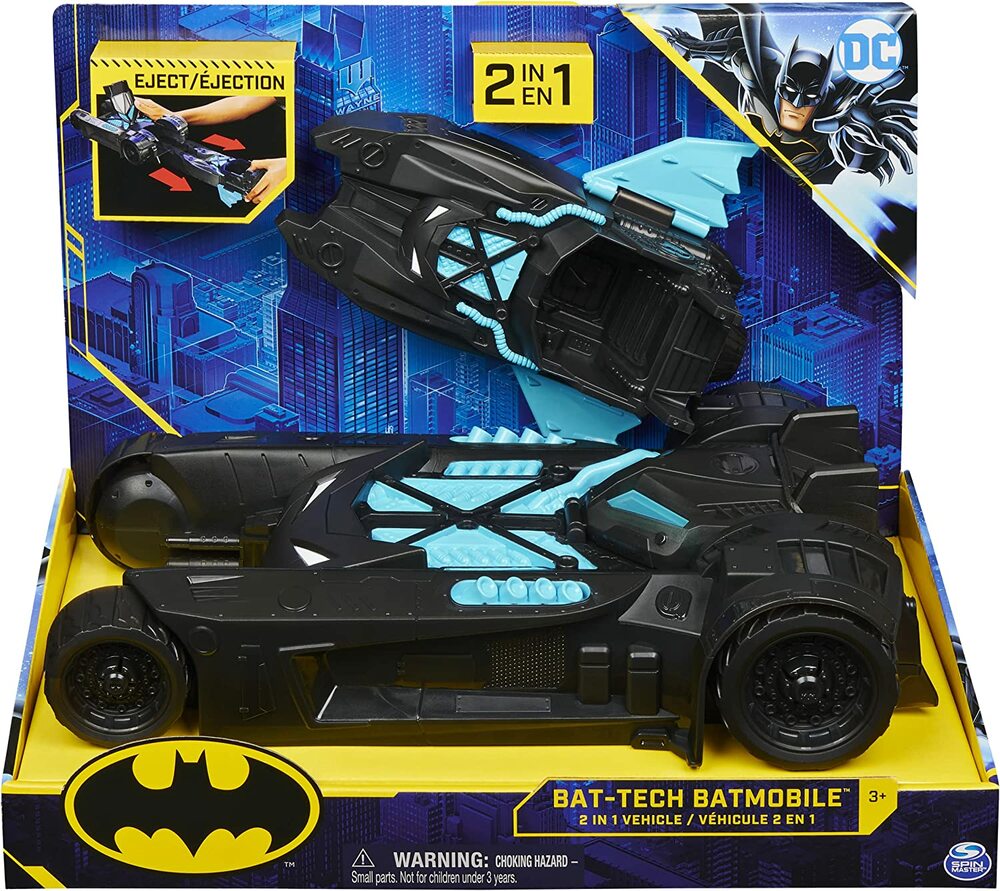 Batman Batmobile And Batboat 2-In-1 Transforming Vehicle - Fun Stuff Toys