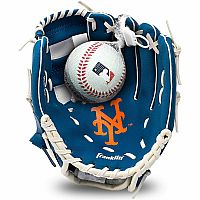 Mets Team Glove and Ball Set