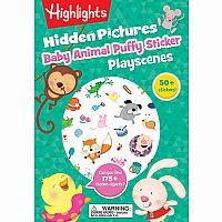Baby Animals Hidden Pictures Puffy Stickers