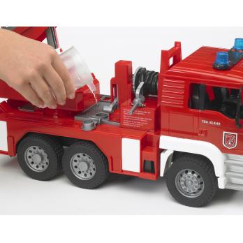 fire truck toy with water hose