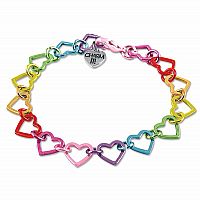 Bracelet - Rainbow Heart Link 