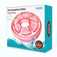Pink Grapefruit Glitter Pool Float