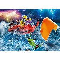 City Action Kite Surfer Rescue W/ Speedboat