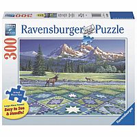 300 pc Mountain Quiltscape Large Piece Puzzle