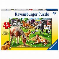 60 pc Happy Horses Puzzle