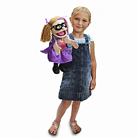 Silly Puppets Superhero Girl 14"
