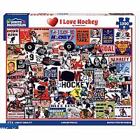 1000 pc I Love Hockey Puzzle