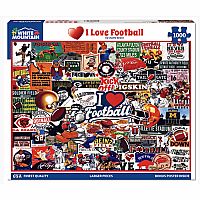 1000 pc I Love Football Puzzle