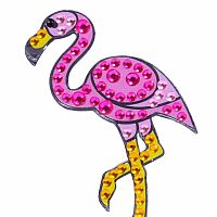 Flamingo Stickerbeans