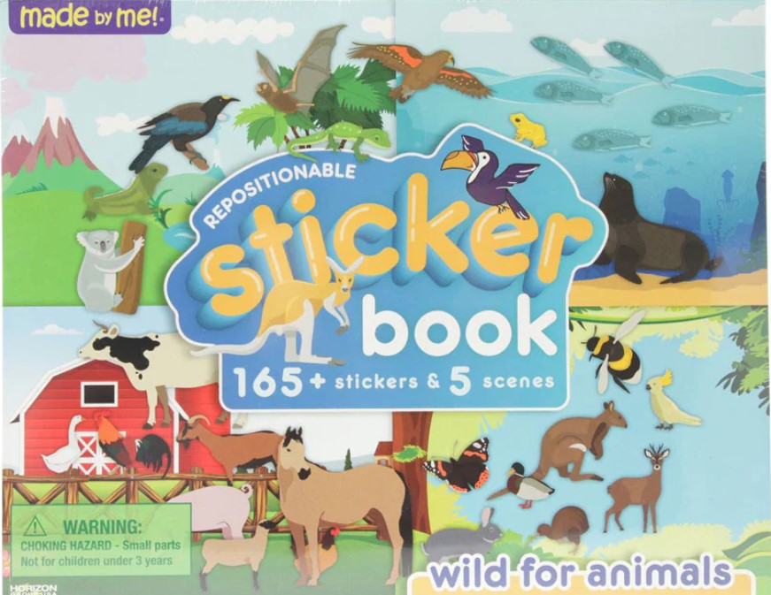 Wild for Animals Repositionable Sticker Book