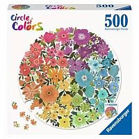500 pc Flowers Circle of Color Puzzle