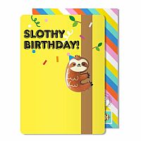 Slothy Birthday Card