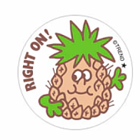 Scratch 'n Sniff Right On Pineapple Stickers