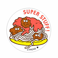 Scratch 'n Sniff Super Stuff Spaghetti Stickers