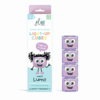 Lumi Glo Pals 4 Purple Light-Up Cubes