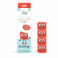 Glo Pals Sammy 4 Red Light-Up Cubes