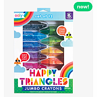 Happy Triangle Jumbo Crayons