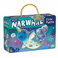 Shiny Narwhal Floor Puzzle 42pc