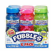 Fubbles 4oz Bubble Wand 6 Pack