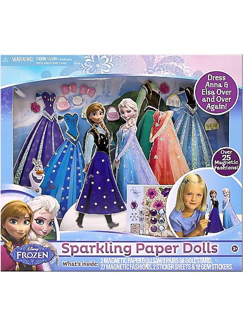 Frozen Sparkling Paper Dolls - Fun Stuff Toys
