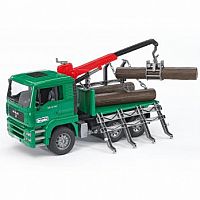 MAN Timber truck with loading crane